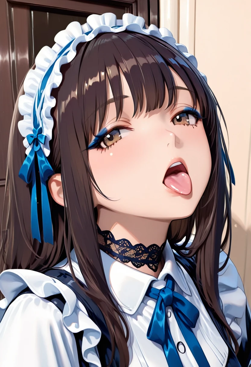 score_9, score_8_up, score_7_up, source_anime, source_cartoon,masterpiece, best quality, very aesthetic, absurdres, highly detailed,
1boy, 1girl, inoue takina, lycoris recoil,
ishikei_(style),
NSFW, (todder, flat chest), small nipples, maid costume, topless, hetero, harem, fat man, foreskin, POV, fellatio, Mosaic on the crotch,
in the bed sheets, masterpiece, best quality, very aesthetic, absurdres, highly detailed,