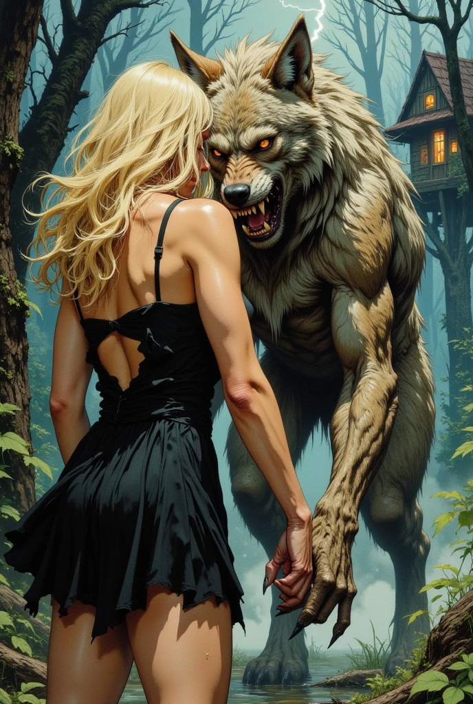 Black, glistening tar seep on savanna, surrounded by tall brown grass. Evil gorgeous safari explorer margot robbie blundered into an intensely sticky tar pit. Barefoot, White Capri pant-legs rolled-up in cuff to just below knees, white collared Blouse. Agape, shocked, horrified screams as she sinks into the natural, sticky death-trap. She foolishly stepped into the tar and her bare feet sink into the glutinous morass. She desperately struggled to lift her mired, strong legs out of the black, sticky, syrupy, but the tar clung to her bare feet and sucked them down beneath the dark surface. She soon weakened and fell to her knees and her body becomes more mired. She squirmed in the thick black gluey tar, but she was trapped. She struggled frantically but only slowly sanks deeper and deeper. She's sunk up to her neck. Her eyes roll wildly as she slowly sinks under the glistening surface of the tar pit. Doomed by her own greed.