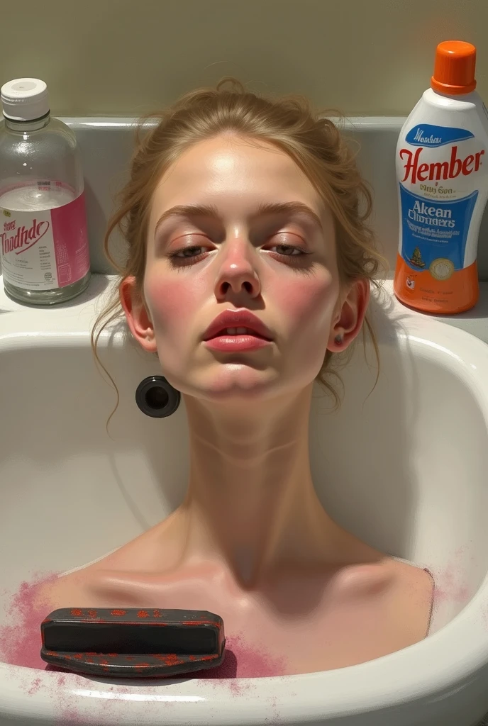 Naked in a pool of milk and cereal