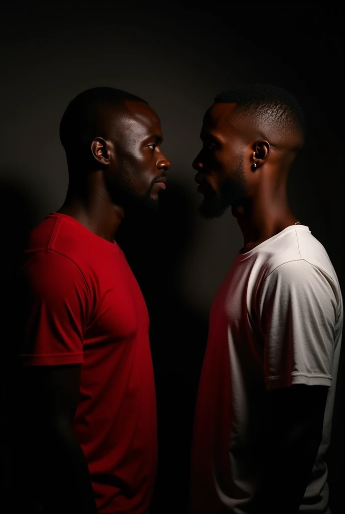 Two black men, Mixed martial artist, Side by Side Poster, Looking Camera, 4K, realism