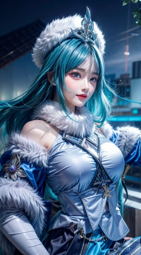 ulzzang-6500-v1.1, (original photo: 1.2), ((realistic: 1.4)), best quality, masterpiece, illustration, extremely delicate beauty, extremely detailed, CG, unity, 8k wallpaper, amazing, fine detail, best quality, official art, extremely detailed CG Unity 8k wallpaper, ridiculous, incredibly ridiculous, huge file size, super detailed, high resolution, very detailed, beautiful detailed girl, extremely detailed eyes and face, Beautiful detail eyes, light on face, movie lighting, 1 girl, big breasts, upper body, perspective, looking at the audience, outdoors
 Fur trimming coat, fur trimming sleeves, fur trimming hood, fur trimming gloves, WZJBXZH,