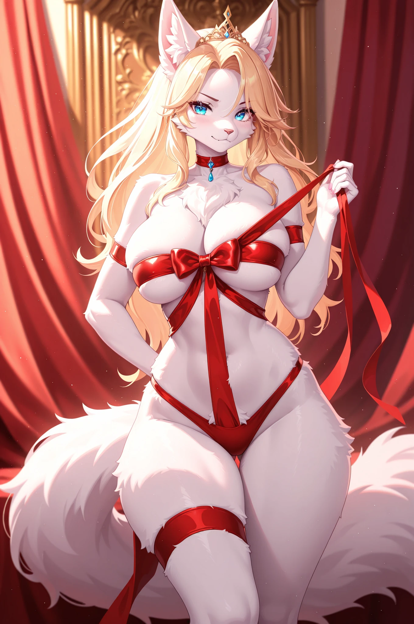 EVELINE, 1 girl, solo, Glorious Furry Furry Like Fur, Real Fur, Mysterious Fluffy, Queen's Rights, Outstanding glory, 