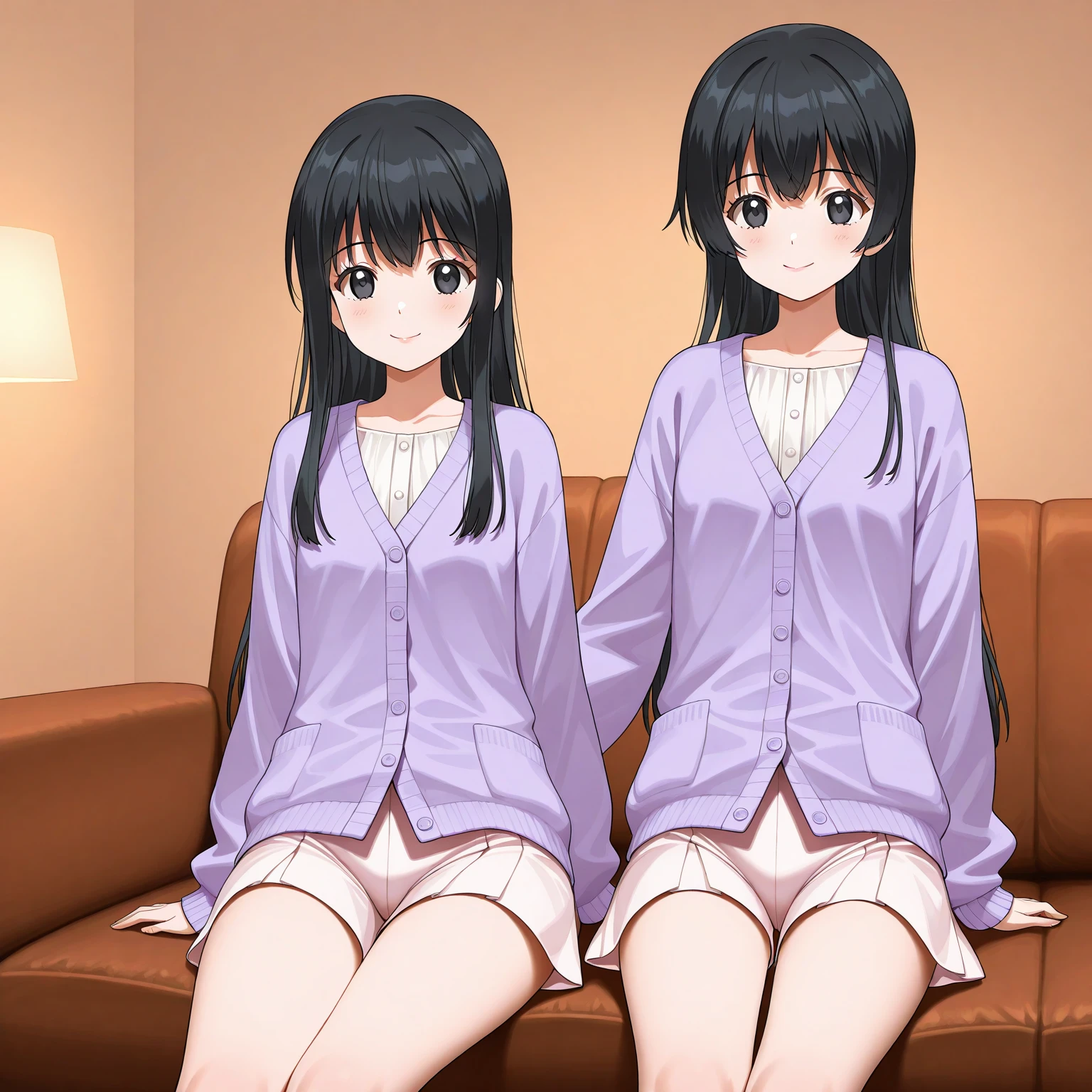 With 3 people, Three Girls, Onodera Kosaki, Pussy,Cyberspace, Nipples, naked,smile, View your viewers, sketch, got it,, 2D, Anime Coloring,, Jagged lines,Nipples,Spread your legs,Pussy,Sole,