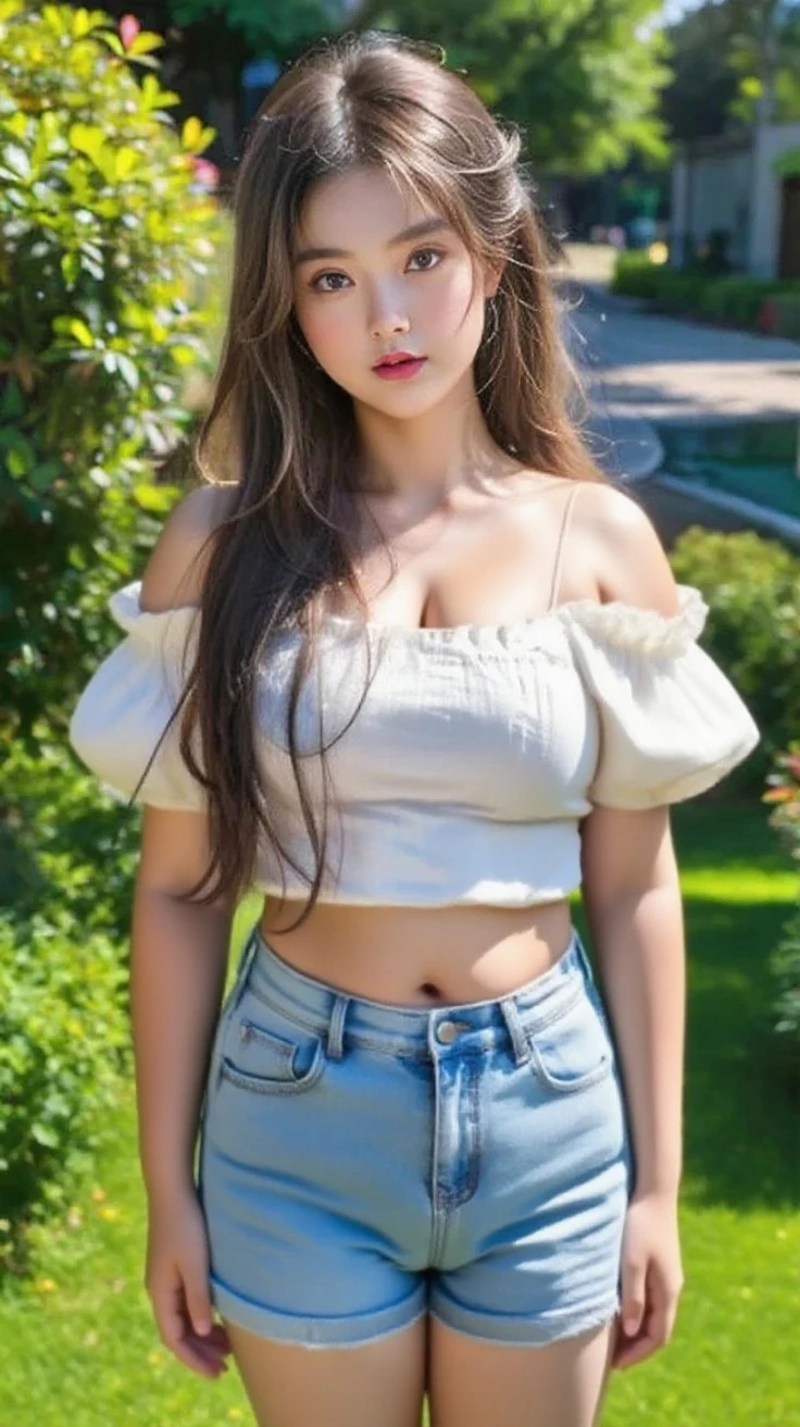 Dark brown hair、Light brown eyes、Japanese actress、 Lady、I40歳くらいです.、(Intricate details:1.2)、(Which is the top????:1.4)、 (Ultra-high resolution:1.2)、Ultra-high resolution、(Finely tuned)、(Detailed facial features)、Hmph、8K resolution、D cup size breasts、Long Hair、Enjoying the sun and shade in Los Angeles、relax、、,Full body photo、Head to toe shot、Beautiful legs、camisole、Denim pants、Blackpink Jenny I、Take this photo、Beautiful legs、she, Fashion Hub, Attention to detail, Very detailed, Realistic, Hourglass Shaped Body, Obscene pose,Leaning against a wall、Place your head against the wall and lift your chin slightly..........、Poses that make you feel weak、Are crying、Deep sorrow、My eyes and cheeks are wet with tears、