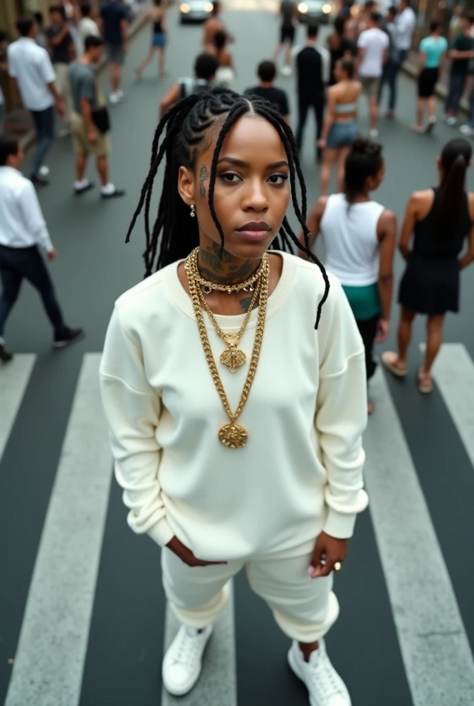 Woman, marabaense, creole , nova, gruli hair, in the square 