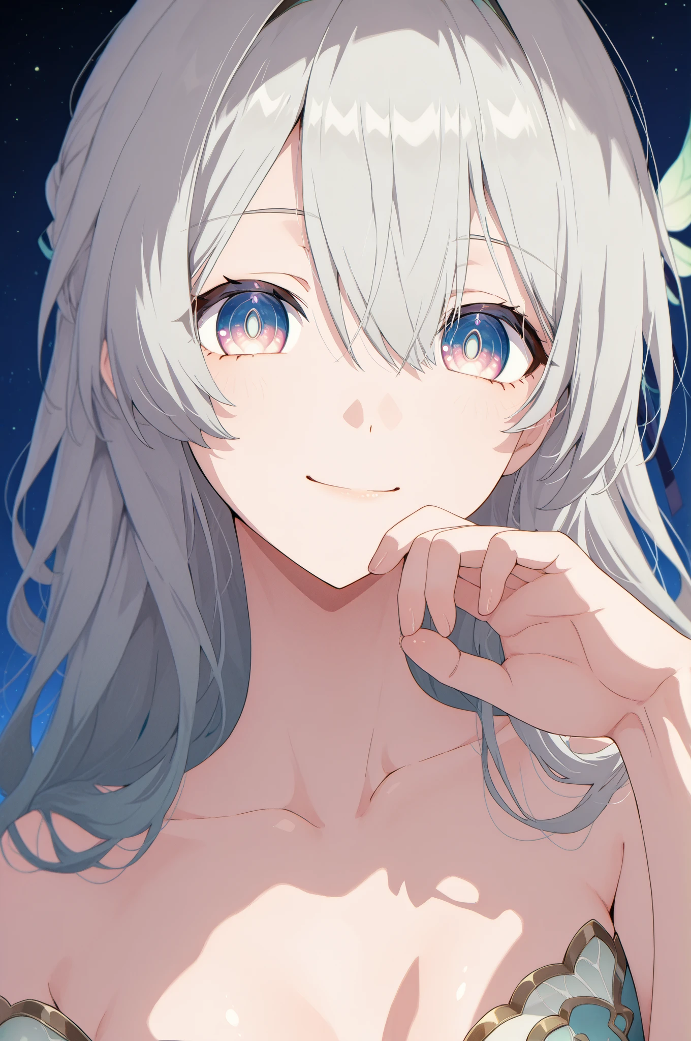 1girl, white hair, purple eyes, portrait, realistic, towel, (onsen), sidelighting, wallpaper, nsfw,