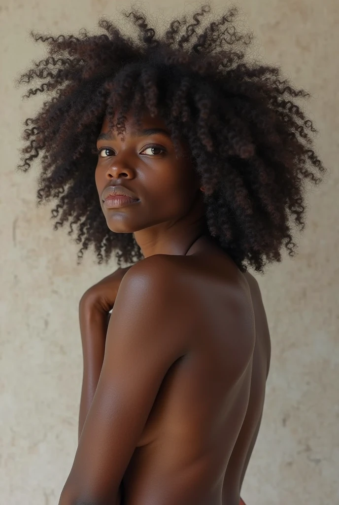 Nude African woman