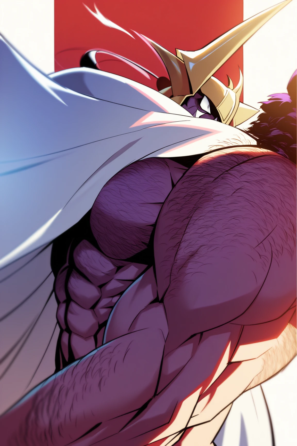 Medium muscular, revali, feathered, feathers on body, no shirt, no pants, no shorts, jockstrap, anatomically correct genitals, bird genitals, massive bulge, big bulge, large bulge, bulge as big as his head, zoomed in on crotch, (((sweaty))), arms above head, spread legs, standing up, breathing hard, standing in a gym locker room, bedroom eyes, hairy armpits, hairy lower chest, hairy chest, mystikfox61, chunie, darkgem
