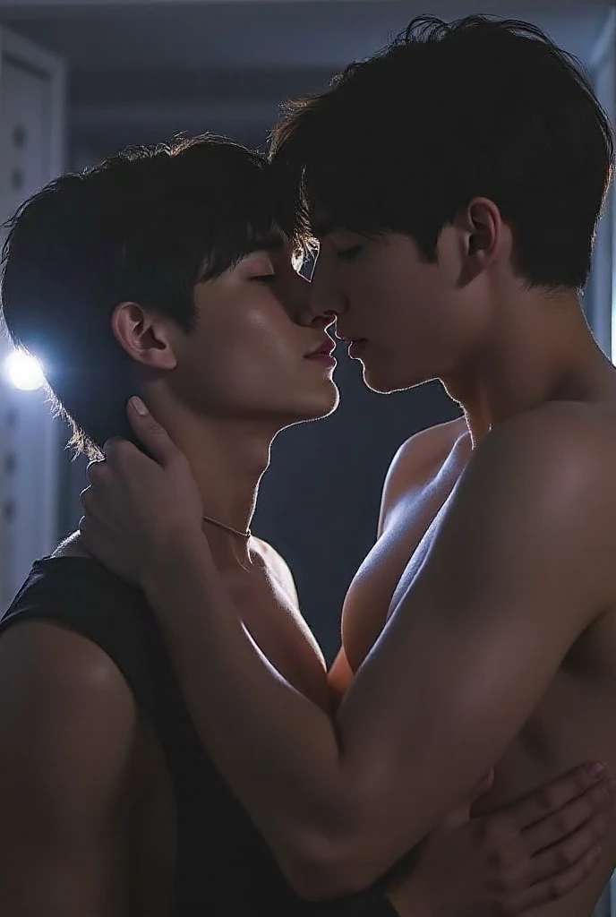 ((Kpop idol , boys group , 3boys in photo )), nude , naked , sexy , eroticism , nsfw , This photorealistic portrait combines the style of National Geographic., Capture every detail of his textured skin in 8k resolution. Leica digital SLR camera. His features were clearly visible., From the deep-set eyes to the chiselled jawline., Make this image a true masterpiece..Lift. (8K UHD、RAW Photography、Photorealistic Portrait Leica Digital SLR、Lifelike images) , full length shot(fls) , skinship of love