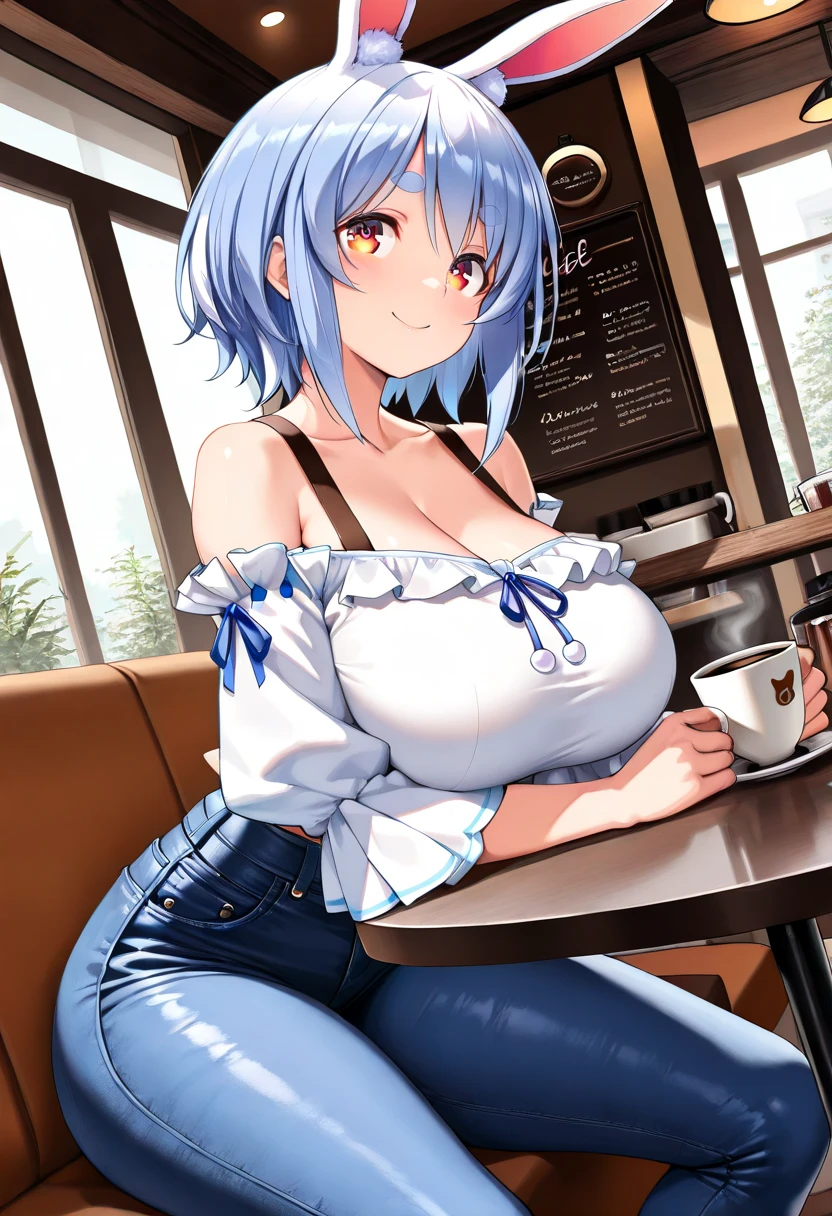 Re:Zero's Rem、light blue hair、short hair、table top、High resolution、many girls multiple girls、large crowd、lots of cute girls、big and full breasts、naughty body、See-through、throw、、whole body、Are standing、Look up at me、confused face、blush、black pantyhose、female shape'Private parts are clearly visible、I can see your nipples、white shirt、navy check skirt、micro mini skirt、very short skirt、Department store、shop、Many people々々、in the crowd、bare chest、show your chest、from below、Low - Angle、while holding the tray、place the chest on the tray、Upper grade、A lot of milk comes out from the nipples、Breast milk gushes from the nipple、cat ears maid clothes、blue gingham maid outfit、With cup 、Breast milk drips from the nipples、Breasts wet with breast milk、The shape of a woman's private parts is clearly visible、view from a distance