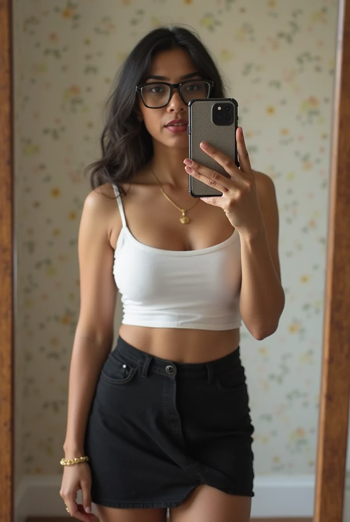 latina girl, short hair
