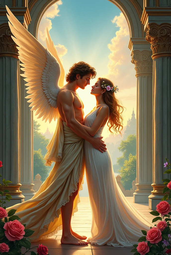 Draw a picture of Eros and Psyche.