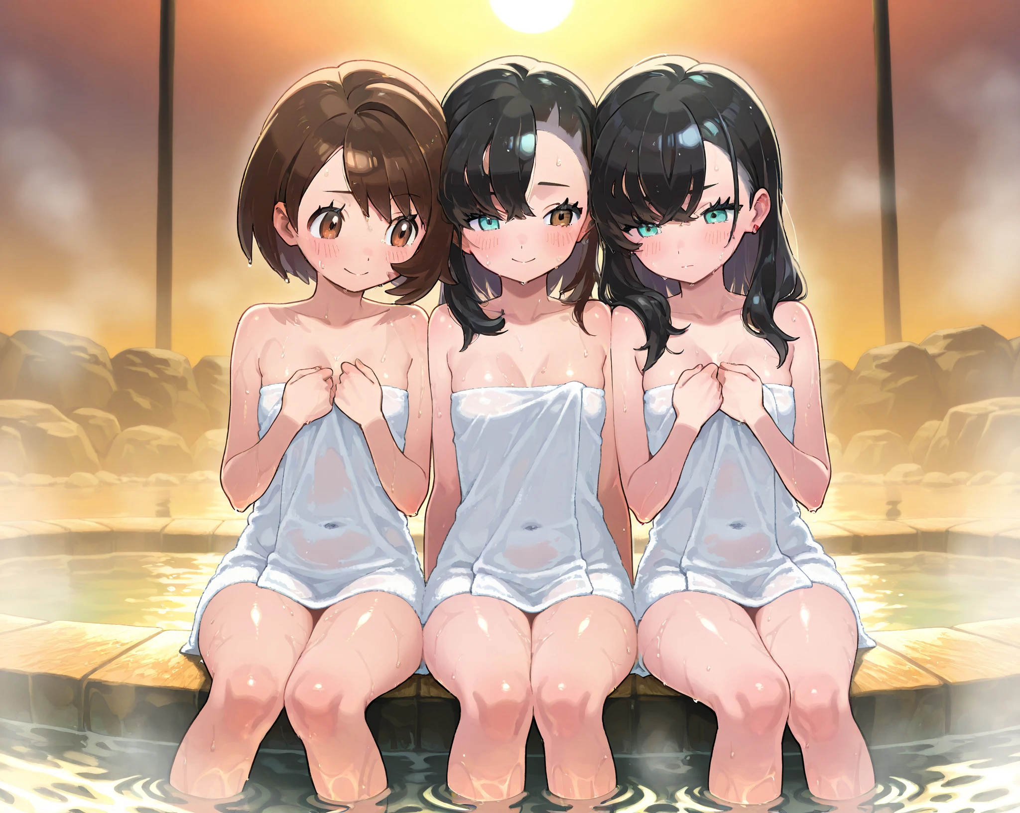 Being gang-raped:3.6 1 Female、Surrounded by men:1.3、(((NSFW:1.3))),(((Brown Hair:1.3. Wavy Hair:1.3. Bob Cut Hair:1.6. Round Eyes Beauty:1.3. Shapely breasts, brown eyes, side-swept bangs:1.6. Naked:1.3. My cheeks are red:1.3. Sweat:1.3)))、Midnight Hot Spring、Naked Man