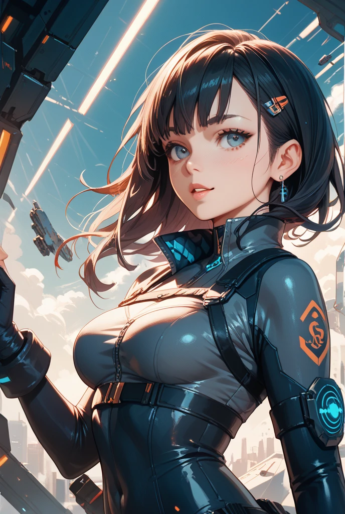 Losing portrait of woman in wetsuit with big gun, smooth digital concept art, an oppai cyberpunk, glossy wet skin!!, biomechanical oppai, Painted in high resolution, wet shiny skin, 8k high quality detailed art, [ 4 k digital art ]!!, Very detailed ArtGerm, rendered in sfm, fanart best artstation(Very cute woman gets futuristic cyberpunk hotel bodysuit completely torn sexy、Perfect body-wide coverage))。Afro Curly Black Medium Length Hair、a picture、​masterpiece、top-quality、Dark gray background、((1 Girl Glen's eyes and gorgeous light gray hair、Beautiful perfect face、juicy lips、de pele branca))。Sexy ass soft breasts and white skin、Bimbo lips、Beautiful Caucasian woman in T pose。long legged((perfect chest:1.4))、((Very soft breasts))、hyperdetailed face、A detailed eye。Inside the city at night。(((she is soaking wet)))、Her clothes are torn、Damaged、Skin exposed、White substance and water running down her body、Nipple areola exposed、Underwear is slipping off、Metamorphosis、Sexy Pornstar Pose、Have a futuristic sniper gun、Holding a gun
