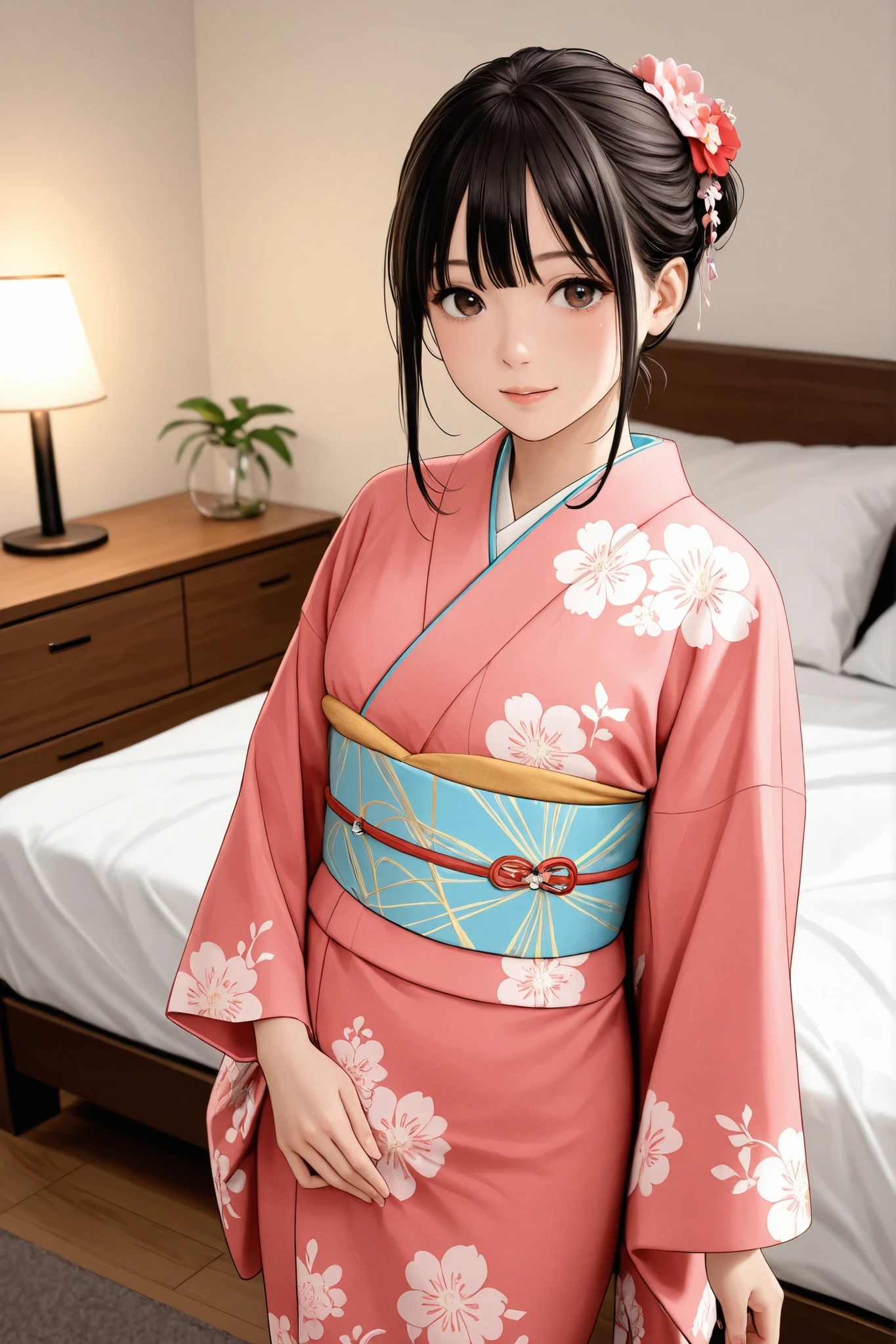 kimono,bedroom,