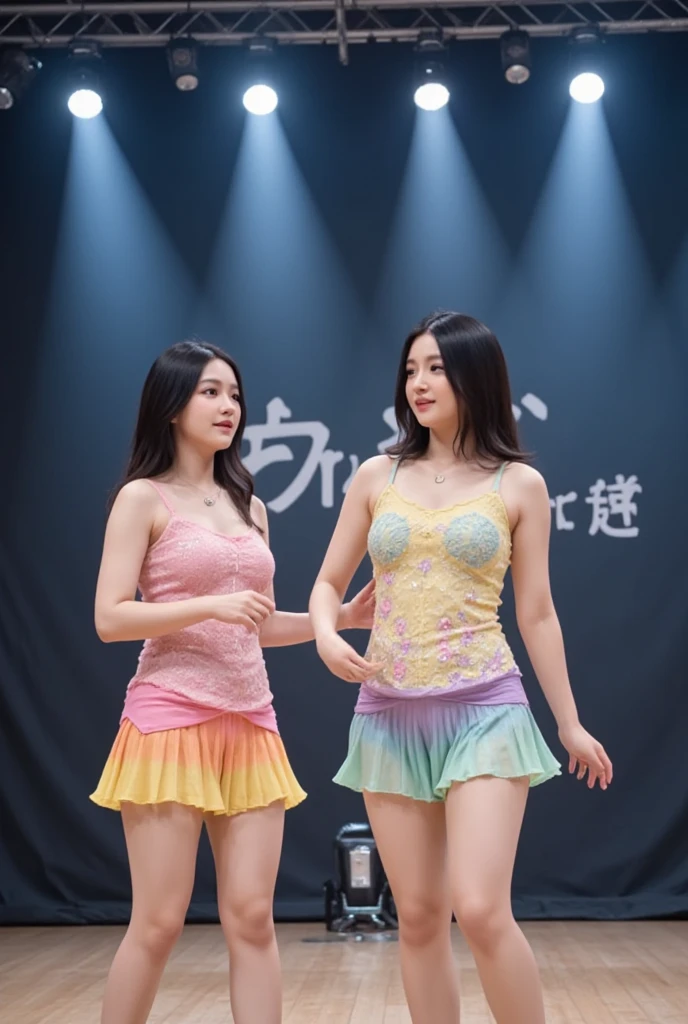 (Dancing pose, back view: 1.4), (full body photo: 1.4), RAW UHD portrait photo of a woman, (smiling face: 1.2) (Black straight hair: 1.0), (Large Breasts: 1.5), (joyful expression: 1.4), (White Dress), Background is Night Club, mesmerizing Grey eyes with high detail, (perfect anatomy: 1.5), (night time: 1.5), (neon light mood and tone: 1.5), (low light: 1.6).