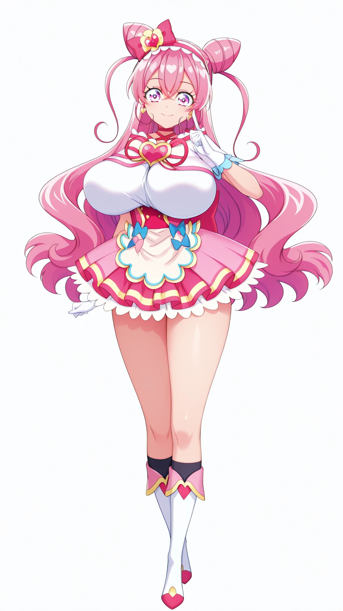 (8K、Ultra-high resolution、Highest quality、Ultra-high resolution、Official Art:1.5,Official Art),(Watching the audience), alone, smile, ((Pink Knee Socks)),(Browsing Caution), (Beautiful big boobs: 1.2 (Pussy), (((Very thick thighs))),Wide Hips, Beautiful thick thighs, 巨大なCircleいお尻, Beautiful huge natural breasts, (orgasm: 1.5),(Are standing/Are standing in honor),(Take off:1.5),Beautiful Hair, Beautiful Face, Beautiful and beautiful eyes, Beautiful clavicle, Beautiful body, Beautiful legs, Beautiful fingers,
(Beautiful views),smile),((front:1.5)), (((No pants, Genitals are visible))),Bangs straight,,Futanari-Style Nekov0,((cute, (((Thick penis:1.5/Circle々と太った大きな睾Circle:1.5))),blue sky,(Pink Hair/Long twin tails/Bunny ears),((Cute Costumes:1.5)),(((full penis))),Cure Whip(Cure Whip)(キラキラ☆プリキュアアラモード)(KIRAKIRA ☆ PRECURE A LA MODE)((front penis:1.5)),