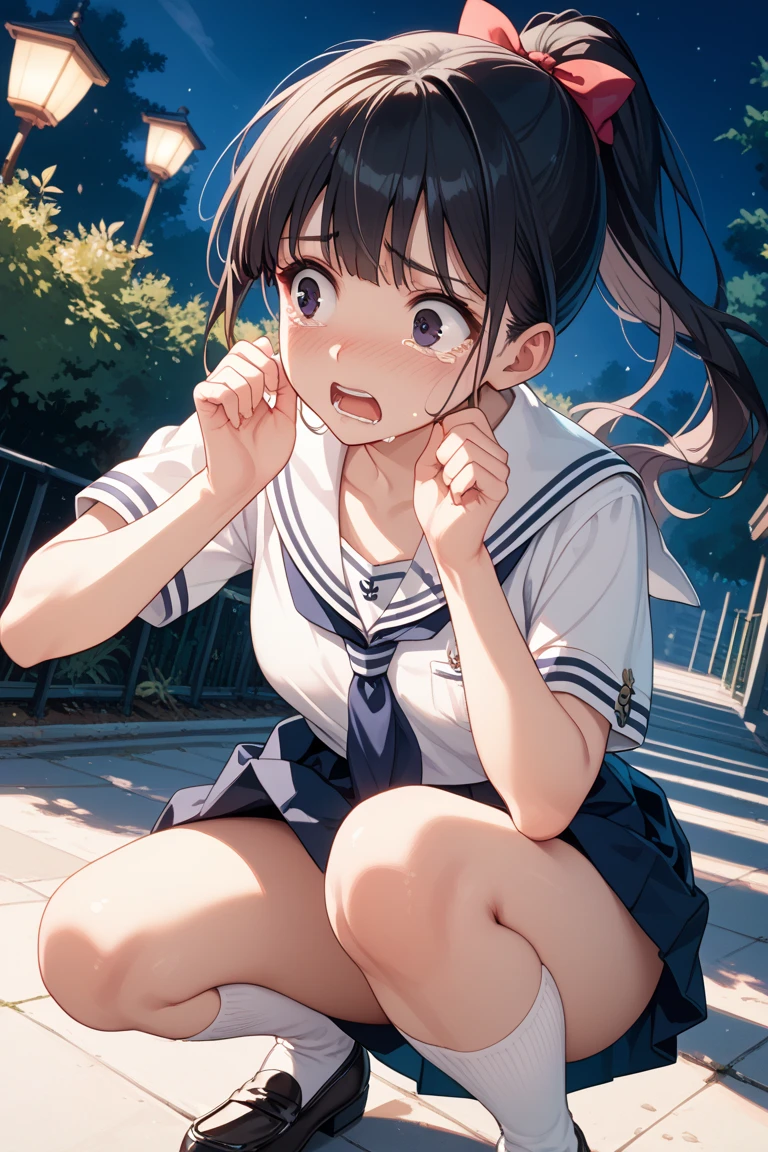 (((Browsing Caution, Close Up Facial  , Front view , From below , Movie angle))) ,(On all fours), break 1girl, Twin tails、Young Girl、、10 years old, (close your eyes),(((Embarrassing, Excited, Fascinating, In the heat, orgasm,Blushing,shortness of breath, Very humid,vapor、Man grabbing woman&#39;s breasts))) , break (((Bright pink and green hair))),(Semi-long hair tied in one piece、Add a light pink ribbon to the end.:1.3),(((Two-part bangs , middle part, Bangs parted in the middle, Side-swept bangs))), (amount:1.3), (Small breasts:1.0) ,((Sweaty skin, Dripping , girl trembling with Sexual climax, Cum in pussy, pubic hair)) ,Thin dots, feminine, Slightly muscular, Dynamic pose,((((vagina,Sex, A boy and his penis,Heterolo, Women in front and men in back , dorsal position,  Cum in pussy, pubic hair)))), break, (((White - Solid - Short Sleeve - Safari Shirt   ,Bottomless))), break, (((Midnight,On the bed))),(masterpiece), (Realistic), (Highest quality), (Super detailed), wonderful, ((A face with attention to detail)) , clavicle, High resolution , (Super detailed), Smooth, 16K, Vibrant colors,vagina,Sex,