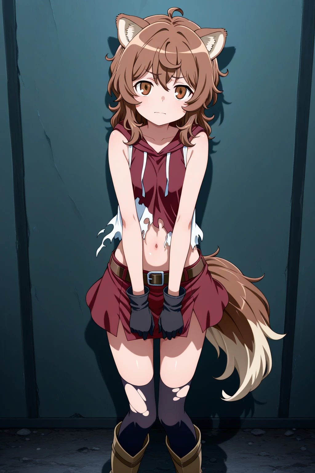 Anime. Tate no Yuusha no Nariagari. Raphtalia. Baby. . Lovely girl. . Half-human. Raccoon-people. Brown hair. Long hair. Brown eyes. Beautiful eyes. Perfect eyes. Expressive eyes. Faded eye color. The eyes are covered with a faded film. Blind eyes. Ideal face. Beautiful nose. 12 years old. Small breasts. Flat chest. Raccoon ears. Raccoon tail. Slave. Sick. Blind. Ssbbw. I have a cold. She has a runny nose. Nasal mucus. She has snot running from her nose. She wants to sneeze. She needs to sneeze. She has a strong, desperate urge to sneeze. She sneezes. She sneezes. Handkerchief. She sneezes, covering her nose with her hands. She blows her nose. She has meteorism. She wants to fart. She needs to fart. She has a strong, desperate urge to fart. She farts. She farted. Spoiled air. Pale brown clouds of gas around her ass. Thick body. Thick legs. Fat belly. Fat butt. Slave collar. Shackles. Dirty slave tunic. Torn slave tunic. Diaper. Dirty diaper. Sitting. Wheelchair. At the slave markets. In a cage. Full height. Beautiful character design. Shiny skin. Full body. NFS. Official art. Extremely detailed CG Unity 8k wallpaper. Ideal lighting. Ultra high resolution 4K. Super detailed 8K. A high resolution.