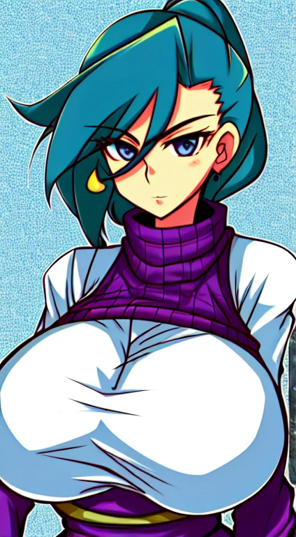 Bulma and Android 18 giant breasts naked