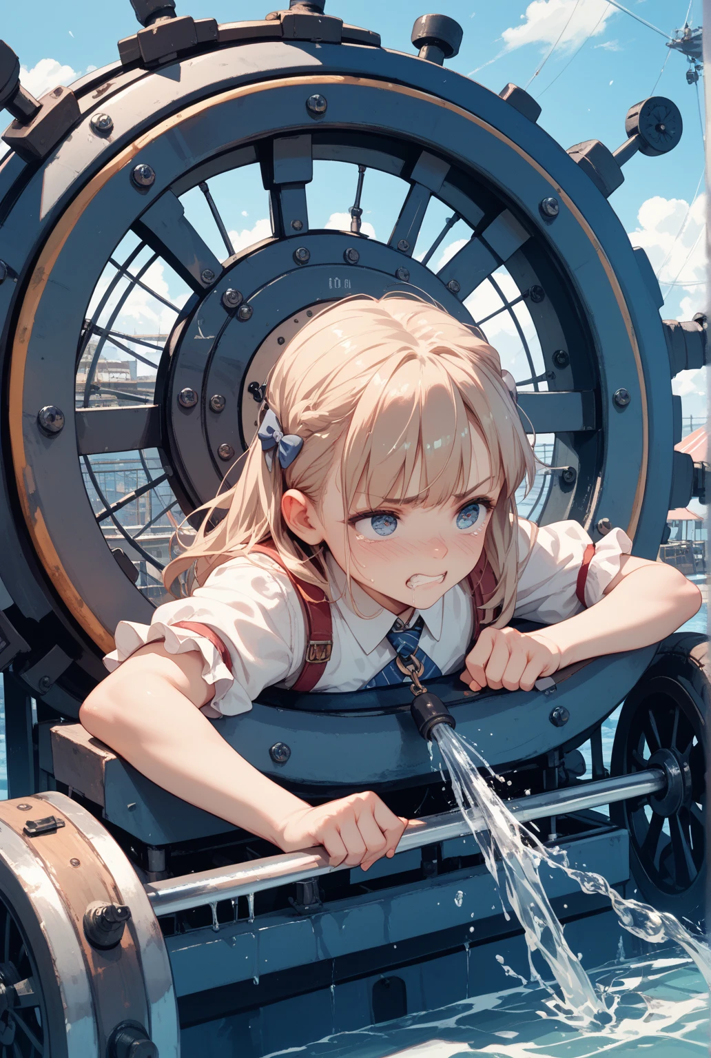 (realistic:1.3), finely detailed, quality,(masterpiece:1.2), (photorealistic:1.2), (best quality), (detailed skin:1.3), 15 years old,(loli:1.0),akb48,nogizaka46,young,,(small breasts:1.3),flat breasts,teens girl,,,(Navy blazer:1.3),( white blouse:1.3),(ribbon:1.1),(red pleated skirt:1.3),A dark-haired,delicate and body,in a my house、frontage、full bodyesbian、white socks, room,bed,desk,chair,book,pc、sitting on the floor,(seiza:1.2),(dogeza:1.5),,(skinny:1.2),beautiful girl,akb48,nogizaka46,(braid short ponytail:1.2),,(full-face blush:1.0),,,(open_mouth:1.2),(cry:1.5),,(lamentation:1.3),(tears:1.5),(arms behind back:1.7),( restrained:1.7),(shackles:1.7),(bdsm:1.7),(metal collar:1.5),(looking up at viewer:1.2),(water eye:1.3),(from above:1.2),(facial:1.6),(cum on face:1.7),