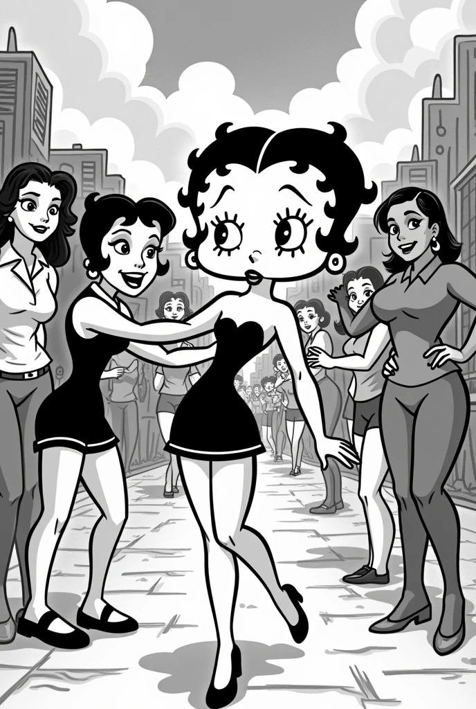 (disney character steamboat willy,historical,time capsule:1.1), (bar,1920s,retro:1.1), (animated show,classic:1.1), (hooping,hollering,energetic), (scantily clad betty boop,feminine,charming),detailed face expression, (vivid colors,high contrast)