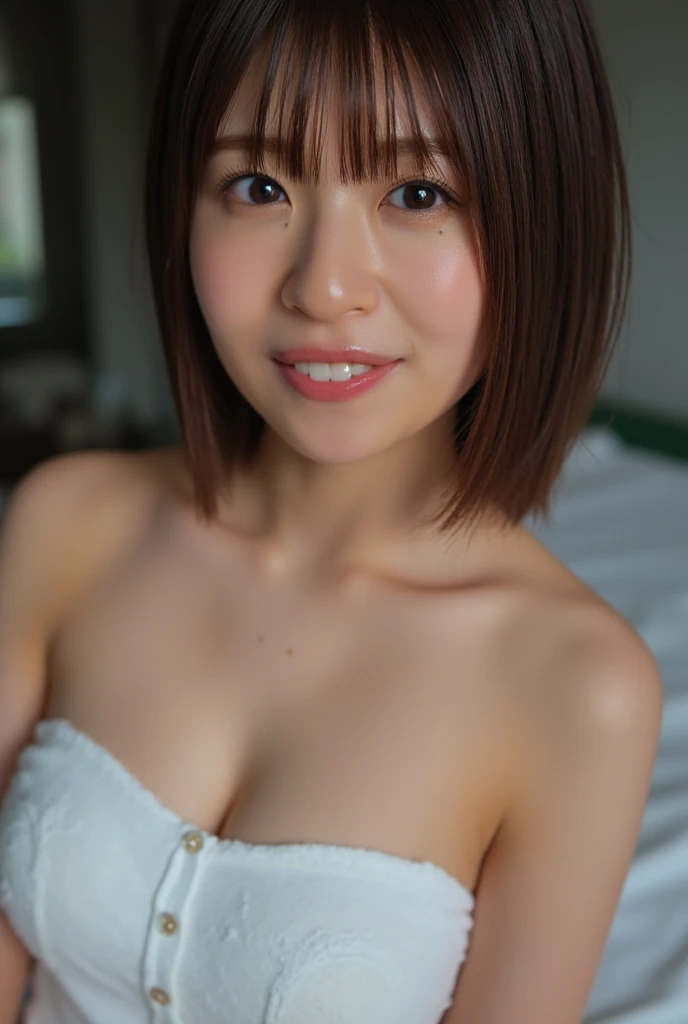 (8k, RAW Photos,Highest quality, High resolution:1.1), (Ultra-realistic:1.4),(Realistic:1.4), Realistic Face,Realistic Body,Realistic Skin,masterpiece,(cute:1.8), cute子たち, Fine black eyes,Innocent eyes,Cinema Lighting,Film Grain,jewelry,Earrings,((Elegant hairstyle、Medium Hair:1.1)),Cherry colored lips,Hair Ribbon,ponytail,Viewer,Long Hair,, (Hair gets wet from sweat、Recurve the body、Drenched in sweat、Ecstatic Eyes:0.6),((Ample breasts、Ecstatic expression:1.3)),Blurred Background, Eye focus , Bokeh,young, 85mm lens,young,Portraiture,Photon Mapping,Radio City,Physically Based Rendering,Asian,(Bedroom、Sit on the bed、masturbation、Put your finger in the vagina、Inserting a vibrator into the vagina、Panting、naked:1.3))