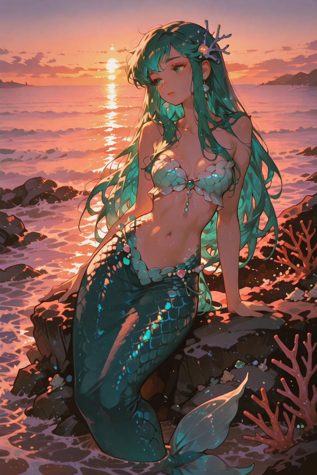 Mermaid, fish tail