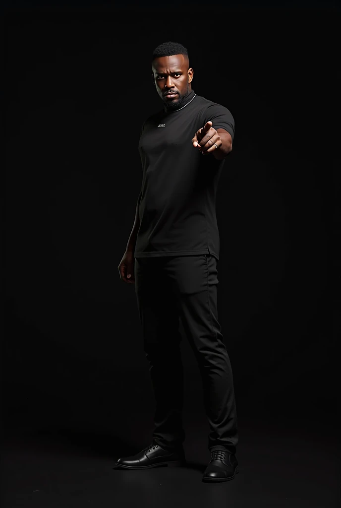 Wild black man
