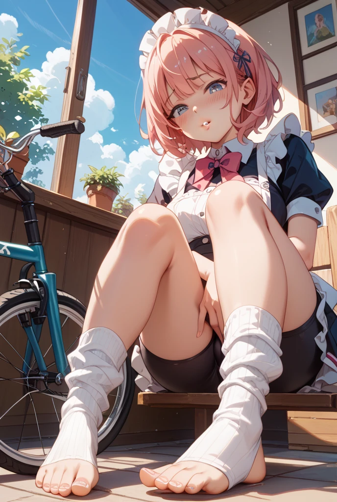 (((((Best Quality, 8K, 32K, masterpiece, 1.2)))),{{solo}},((nsfw:1.5)),{{{Character reference: ToLove Ru's Momo:1.2}}},((bob hair style)),((perfect beautiful face:1.2)), wearing , intercourse with man, having implied sex at cowgirl position, ((inserted penis into pussy, vaginal penis:1.2)), ((panties around one leg1:1)), high quality of vagina, vivid pussy,((a lot of public hairs:1.4)), embarrassed, blush,