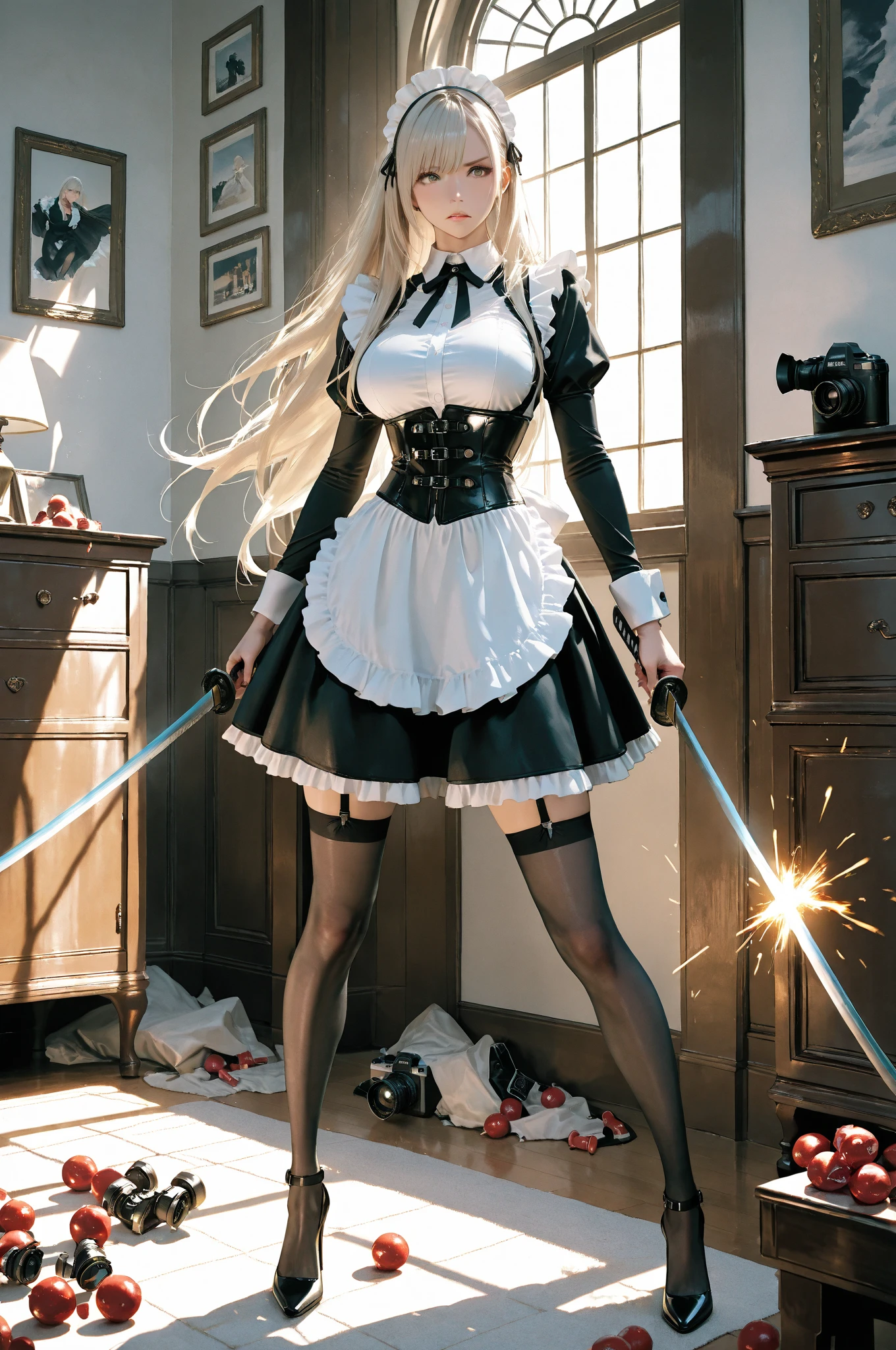 Dark blue high socks,Real、8k,masterpiece,Perfect human body,8 heads,(RAW Photos:1.2)、(Realistic:1.4)、The beauty of beautiful details　Laughter、BIG ASS、bionde、((I can see your pants))(Panty shot)Earrings　eyelash　Beautiful and detailed、Large file size、Very detailed、High resolution、Transcendental beauty　Highest quality、masterpiece、、((See-through,Frills,lingerie))、Very detailed performance, In detail、Highly detailed facial cinematic lighting、17-year-old girl、positive、((Dynamic pose)))、(Lean back:1.2), (Open Stance))、(From below:1.5), (Under the skirt:1.5), Check Pleated Skirt、Sexy upward glance, (Spread your legs and show me your panties:1.5), (Black See-through Panties:1.5), (Low rise:1.5), (Long white hair:1.5), (Healthy Body:1.5), (High leg tiny panties,,,,,,:1.5), (Looks like see-through panties :1.3), (Pubic hair is visible:1.5), (Browsing Caution:1.5), (Shyness:1.5), (Black long boots:1.5)((Big Breasts:1.7))((orgasm:2.2))Thick vagina,wet vagina,necklace,From the back