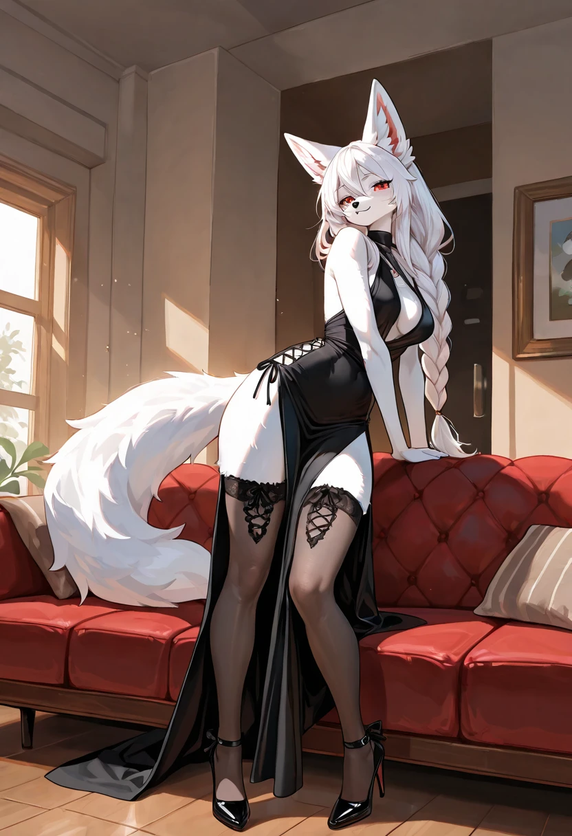 cat ear，a cat tail，white stockings，Sexy beauty，High- sharpness，White heels，Noble，
