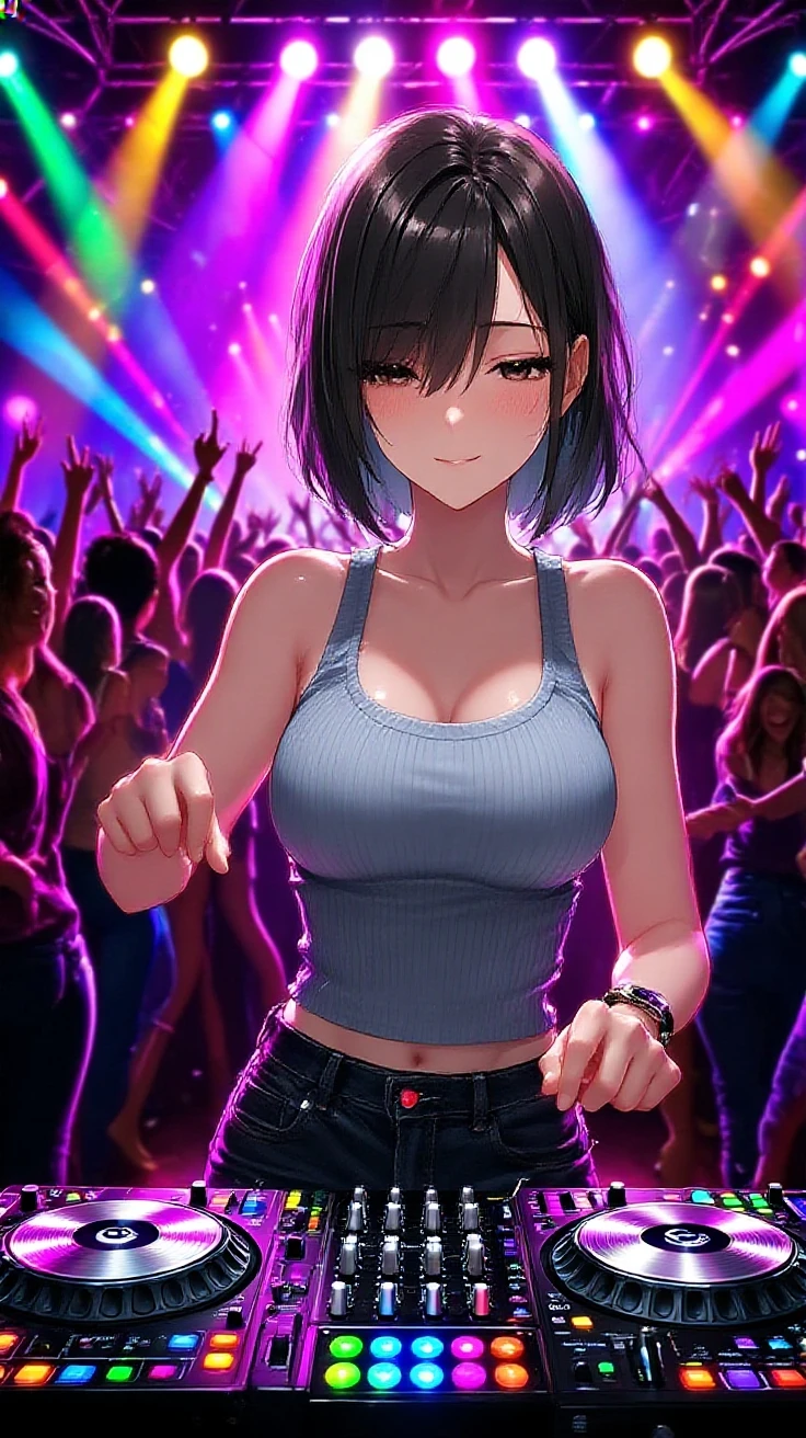 beautiful, (masterpiece), highest quality, (extremely detailed face), extremely detailed eyes, Perfect lighting, Overall detailed, detailed, Deep Skin,Textured skin, 1girl, cute face, round-face, babyface, face, (cubby:0.9), medium hair, small face, huge breast, 18yo, (young looking girl:1.1),
BREAk,
fun feeling, happy feeling,
grin, (cute cosplay:1.3), (nightclub hostess:1.3), (nightclub hostess costume:1.3),
(dynamic angle, dynamic pose:1.1), (random pose, random angle:1.1),
BREAK,
masterpiece, best quality, 8K, detailed, detailed face and skin, hi-res, perfect anatomy, physically-based rendering, photorealistic, symmetric clear eyes, well-groomed face,