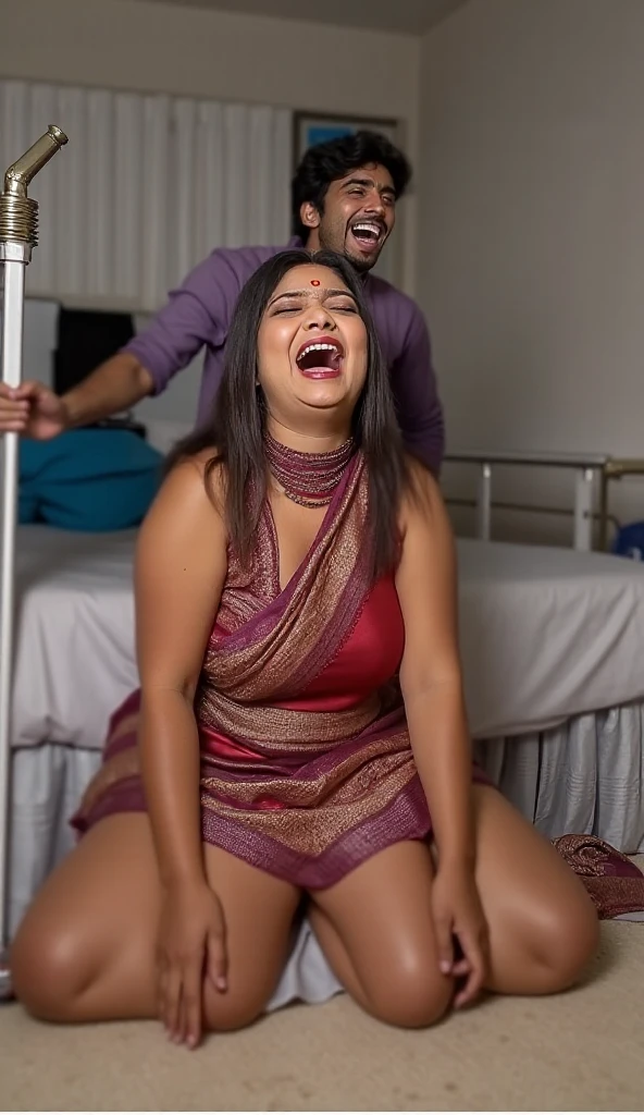 Hot sexy desi bhabhi hardcore cumshot oil sex in sari
