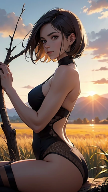 (realistic, photorealistic, photo-realistic:1.37), (best quality, 4k, 8k, highres, masterpiece:1.2), ultra-detailed, extremely detailed eyes and face, longeyelashes, beautiful detailed eyes, beautiful detailed lips, girl, beautiful young girl, cute girl, girl with small buttocks, girl wearing tight panties, girl in seductive pose, girl in outdoor nature setting, natural lighting, vibrant colors, warm color palette