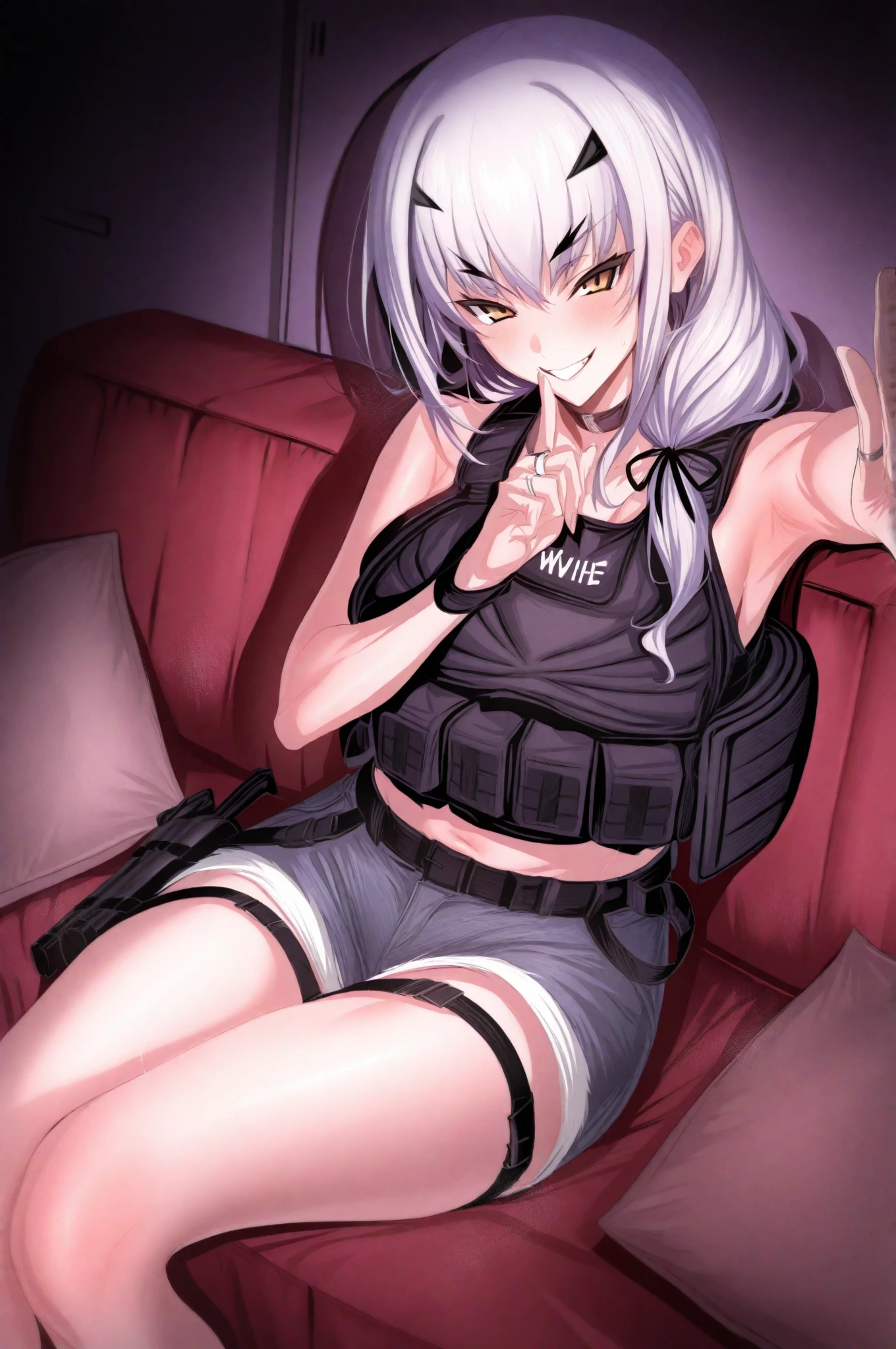 masterpiece, best quality, hijabolic, 1girl, solo, (scarf, black scarf:0.8), black hair, long hair, (corneo_tifa_classic:0.8), <lora:hijabolic-20_v3:0.8>