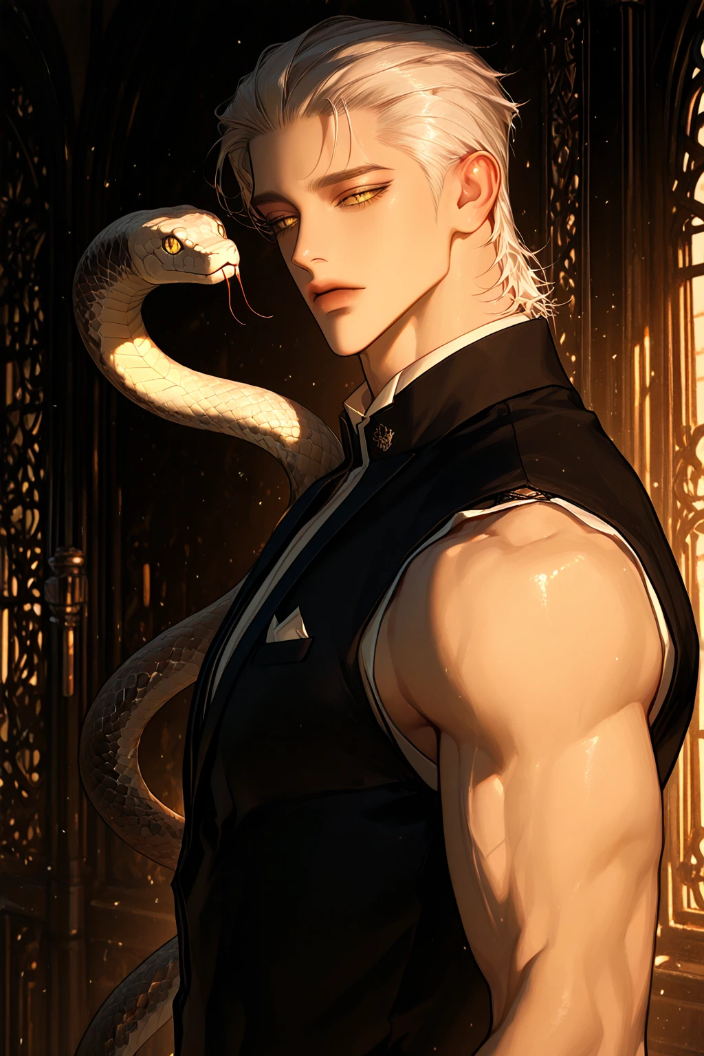 BDSM, tentacles, 1 boy, solo, toned muscles, detailed face, a naked 18 year old guy showing off an erect penis, handsome face, penis details, nice penis