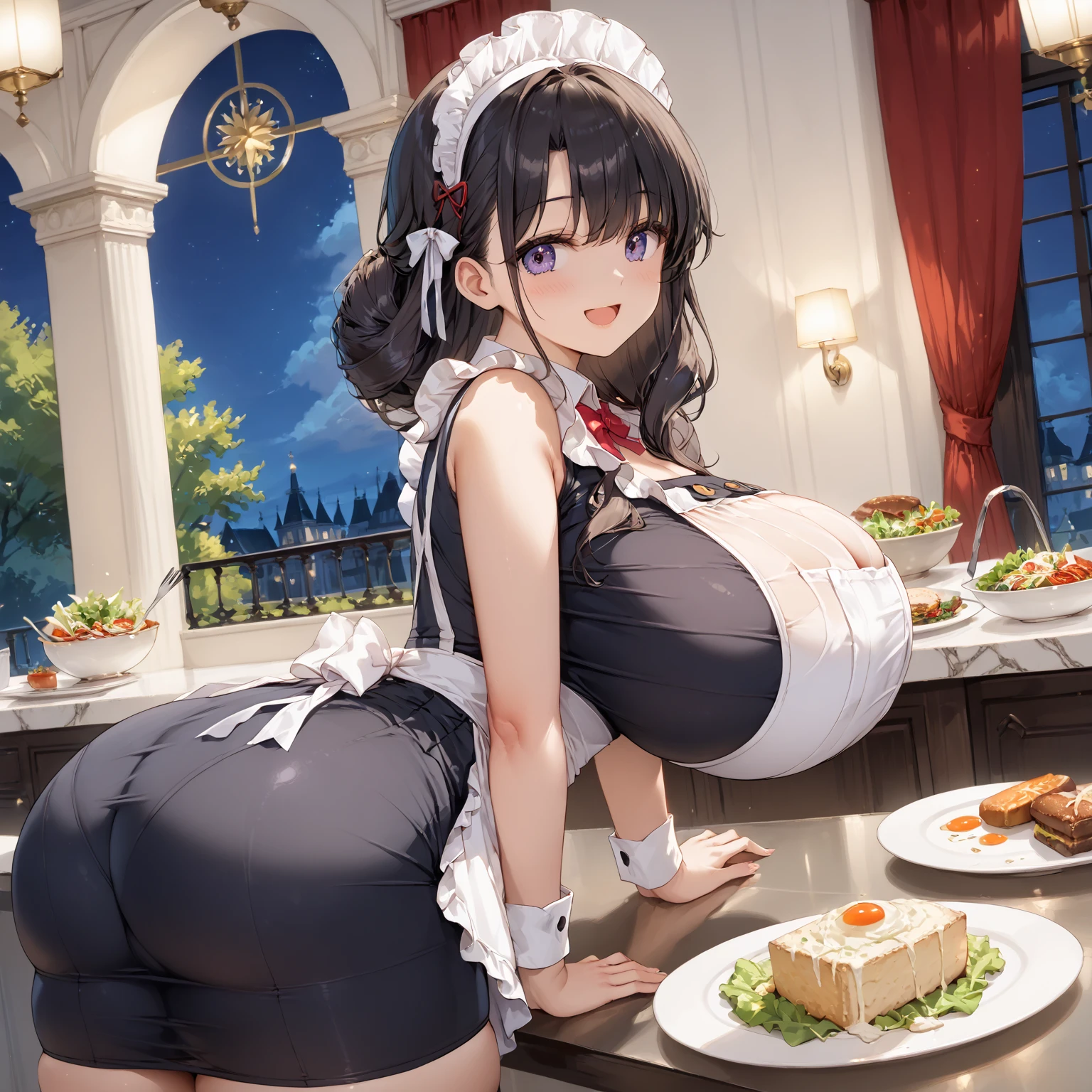 ((masterpiece)), ((highest quality)), (Super detailed), ((cute)), cute, (Lovely), ((sexy)), (ero), ((very detailed)), 4K, (8K), highest quality, (beautiful), anime style, hyper realistic, real, 1 girl solo, cute girl, (hyper cute face), beautiful light brown hair, beautiful black eyes, ((beautiful eyes)), large breasts, embarrassing, blush, reverse bunny,(long sleeve:1.1),wrist cuffs, bare shoulders,large breasts,breast cutout,(bare nipples:1.3),(meme attire:1.3), (navel:1.2), bunny ears,(nipples peek:1.3),rabbit tail,thighhighs,(pussy cutout:1.4),(bare pussy:1.5),(pubic hair:1.3),(pussy peek:1.4),(nsfw:1.5)