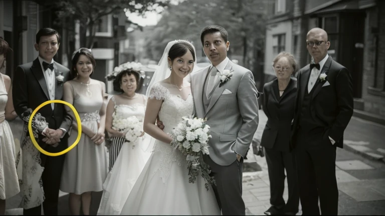 Wedding photos by the sea，A young girl and an older man --auto
