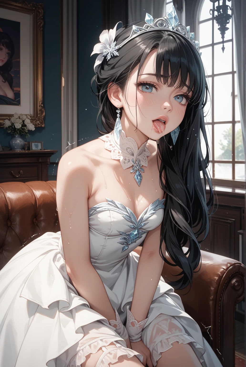 Long hair,Black Hair,beauty,((piano)),Sexy