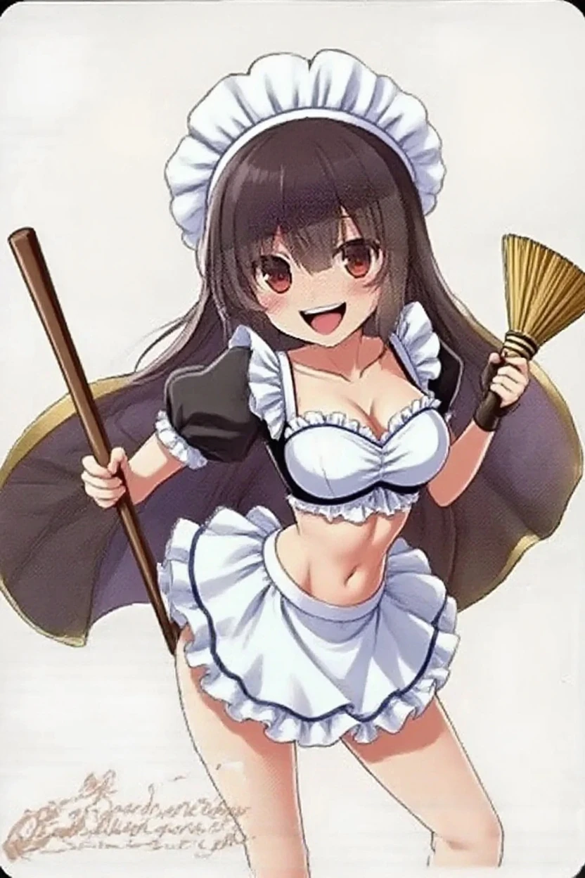 look, 1 girl, alone, hair ribbon, In underwear,white ruffle bra,white panties, clock, garter strap, Thighhighs, teeth, closed one eye, open your mouth, 1990s (style), cleavage, 視聴者をlookいる, jump,whole body,, retro artstyle,