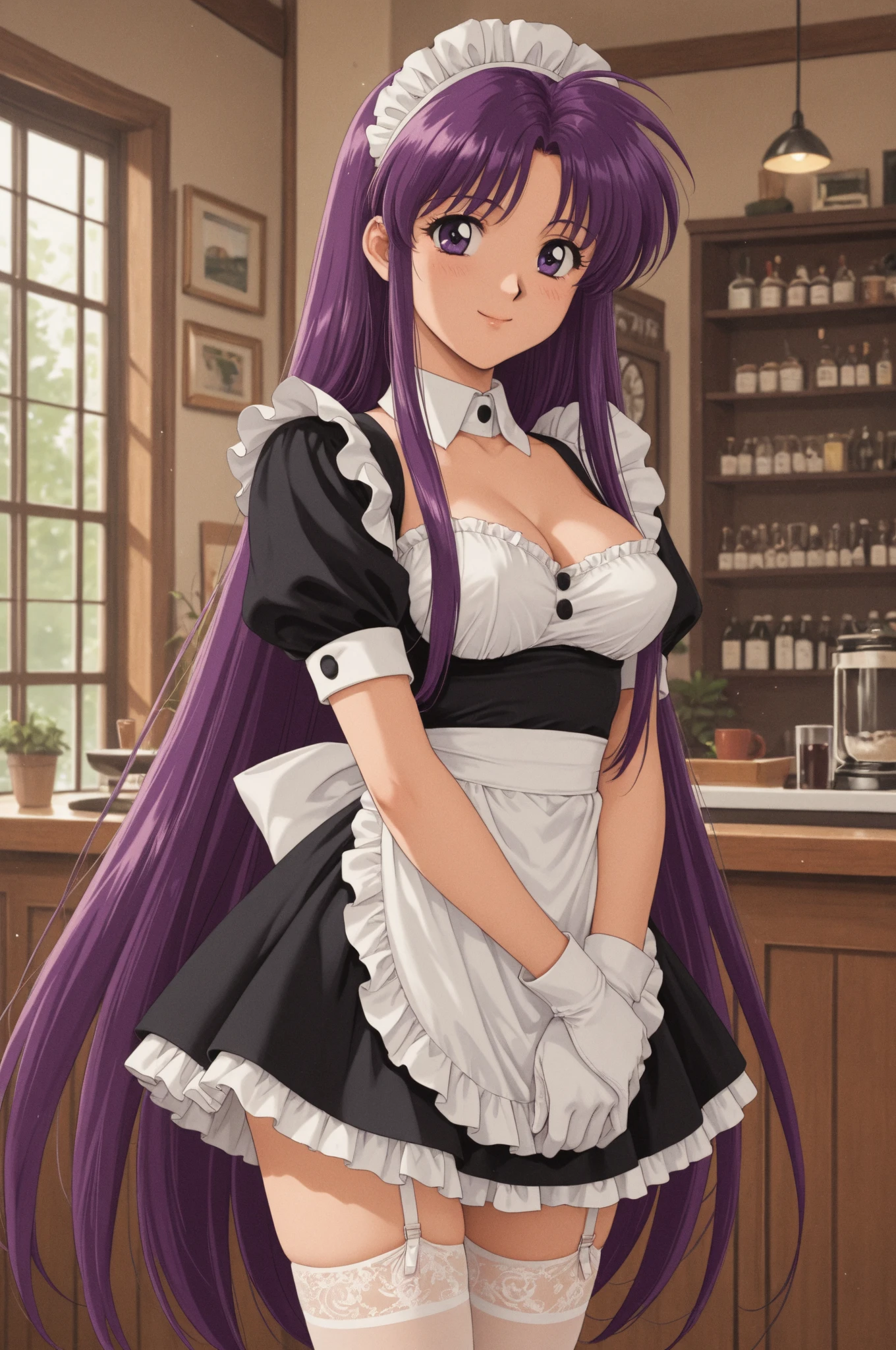 Masterpiece,Solo,1Girl,Starfire,(Teen Titans ),Big Breasts,Perfect Body,Sexy Body Hot,Best Quality,High Resolution,Photograph 8K,Ultra Detailed,Female Maid Prancis Theme,Female Maid Outfit Anime,Short Dress,Black And White Dress Prancis Cute Lolita,Beautiful,Beautiful Woman,Cafe Background,Long Hair,Green Eyes