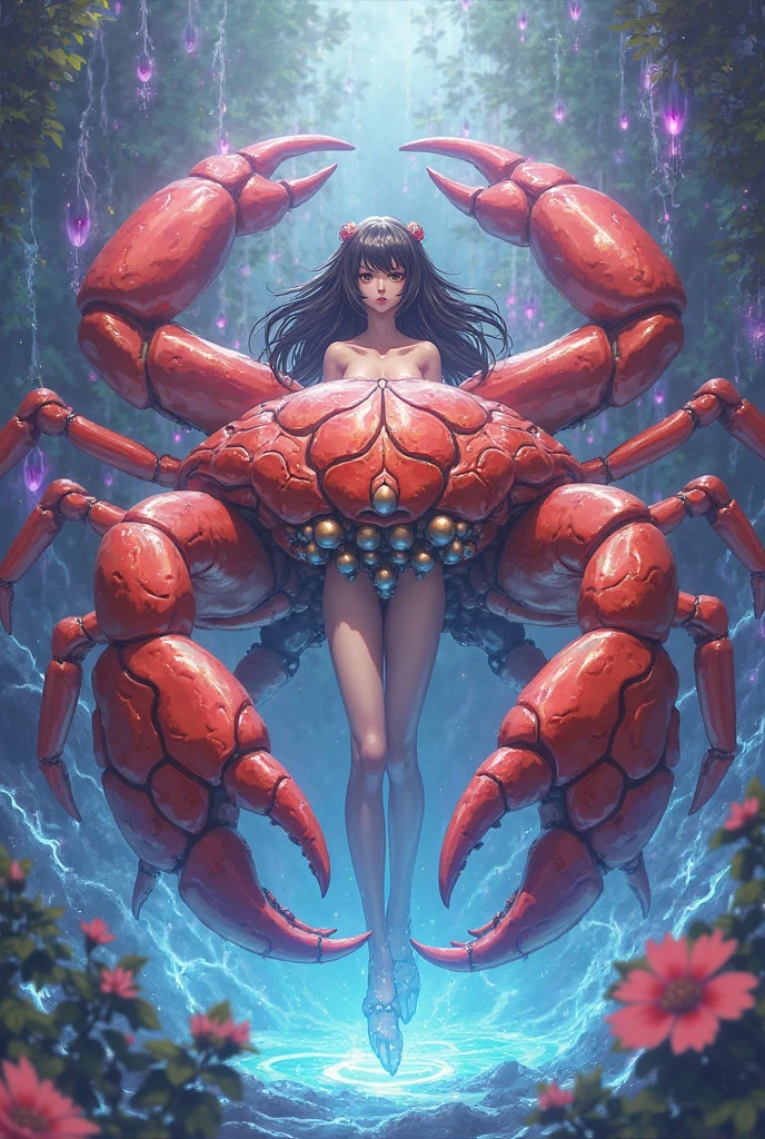 Women. Pregnant with a giant Mutant Spider's egg, and her uterus releases the Egg and Fluid of the giant Mutant Spider. Also he is surrounded by giant mutant spiders who are ready to have sexual relations with the woman