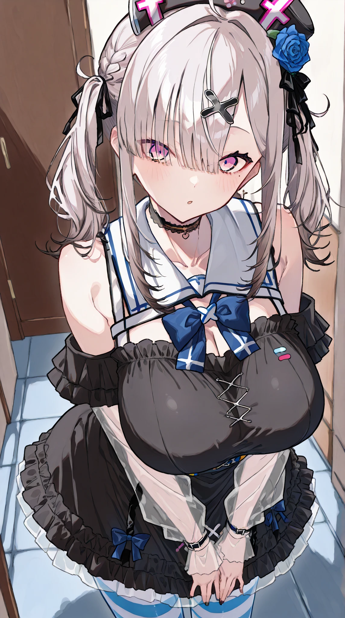 1 girl, kanon kanase,  blush, medium breasts, sleeveless,((cowboy_shot, playboy bunny)),  20-year-old, healthy skin.
