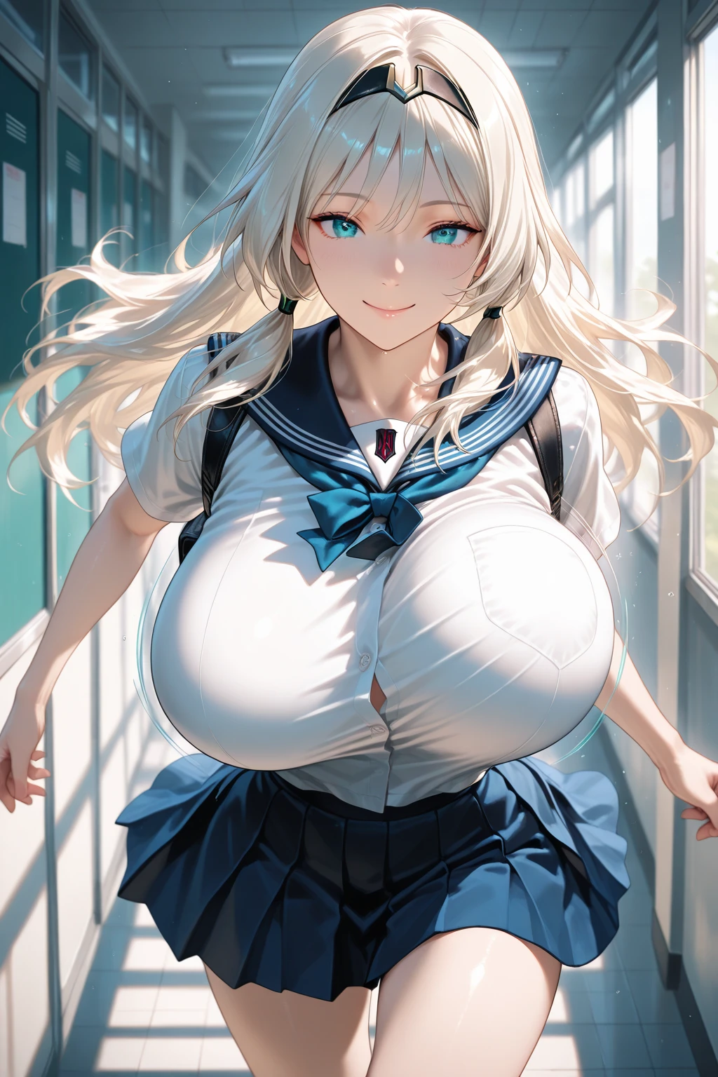 1 girl,high school girl,High-cut underwear,((Low Angle,Sailor suit,mini skirt,Black pleated skirt,Pointy Chest,panties under pantyhose,angle of view of ceiling,A very detailed white bra,Very exquisite white panties,pubic hair,black pantyhose,Black Pantyhose,cameltoe)),(Squat,From directly below:1.3),((highest quality, wonderful,8k, masterpiece :1.3)), (Realistic, photoRealistic:1.4),((Brown Skin)),(very fine and beautiful skin,Black Gal),blonde, Black Gal,,Very detailed,Cinema Lighting, Detailed light, Best Shadow, Dynamic Angle,(Super big boobs:1.6), plump thighs,,classroom