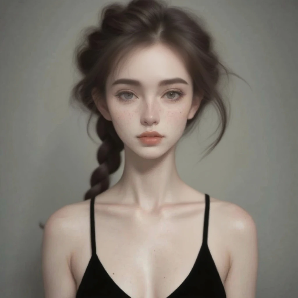 Best Quality, Masterpiece, Ultra High Resolution, (Realism: 1.4), Original Photo, 1Girl, Emerald Gemstone Eyes, glowing eyes, Bare Shoulder, In the Dark, Deep Shadow, Low Key, Cold Light