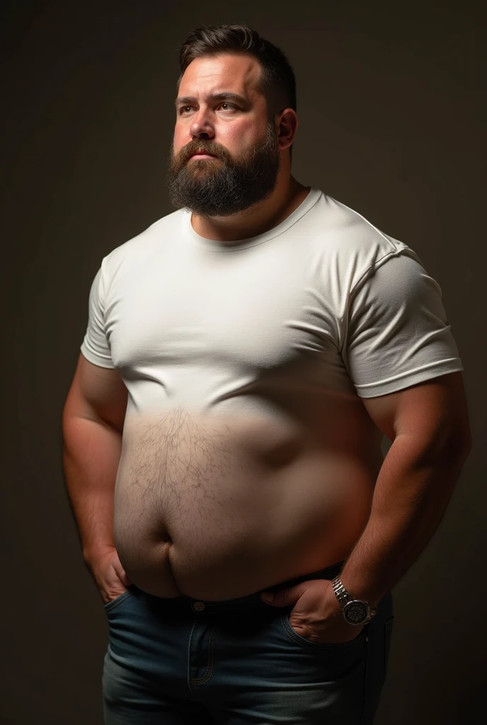 A handsome boy who is one meter and 75 tall and weighs 200 kg.