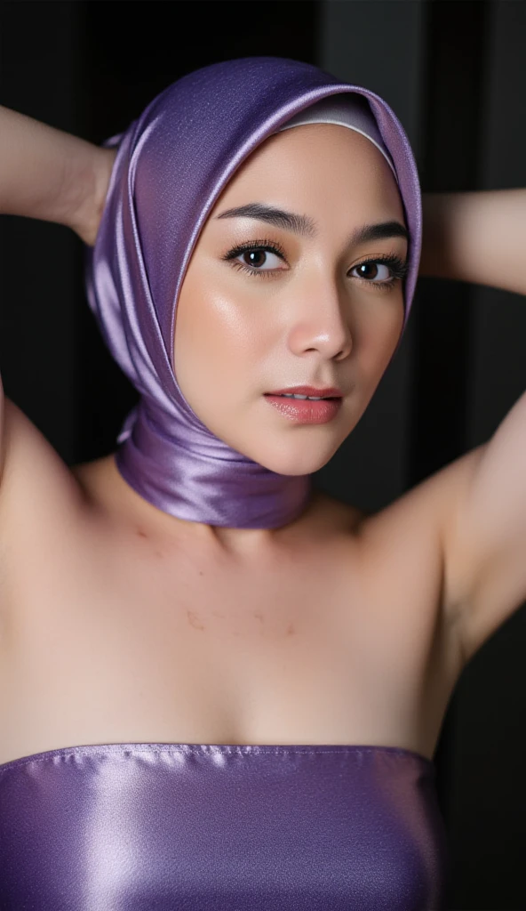 A compelling greyscale pencil drawing portraying, ((Open mouth)), Tiny (Wearing Lingerie), (((HIJAB MALAY GIRL))), masutepiece, High quality, UHD 32K, Realistic face, Realistic skin feeling , A Malay Lady, 8 years old, , Very cute and baby-like face, (((FLAT CHEST))), (MATRIX WORLD), ((look In front  at the camera and SADNESS)), ((())), (((CUTE GIRL))),  ((Nude Orange fluorescence)), ((CHUBBY)), (undress), Lolican Tiny, Tiny. (Nude purple fluorescence), straddling, twinkling star background,