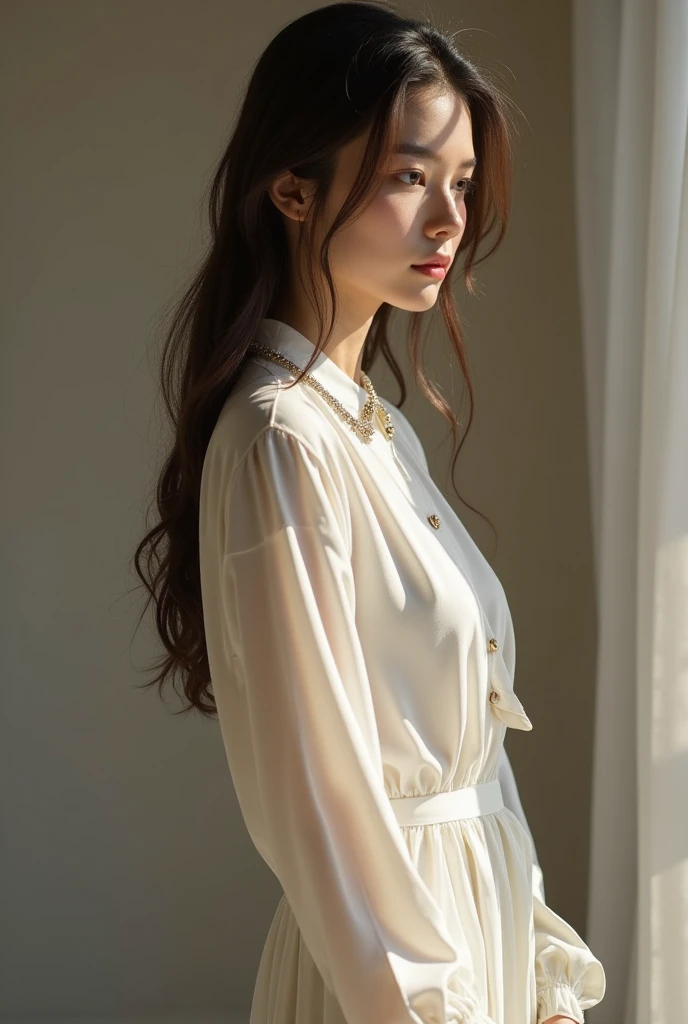 1girl,sweater,white background,Imagin Aura