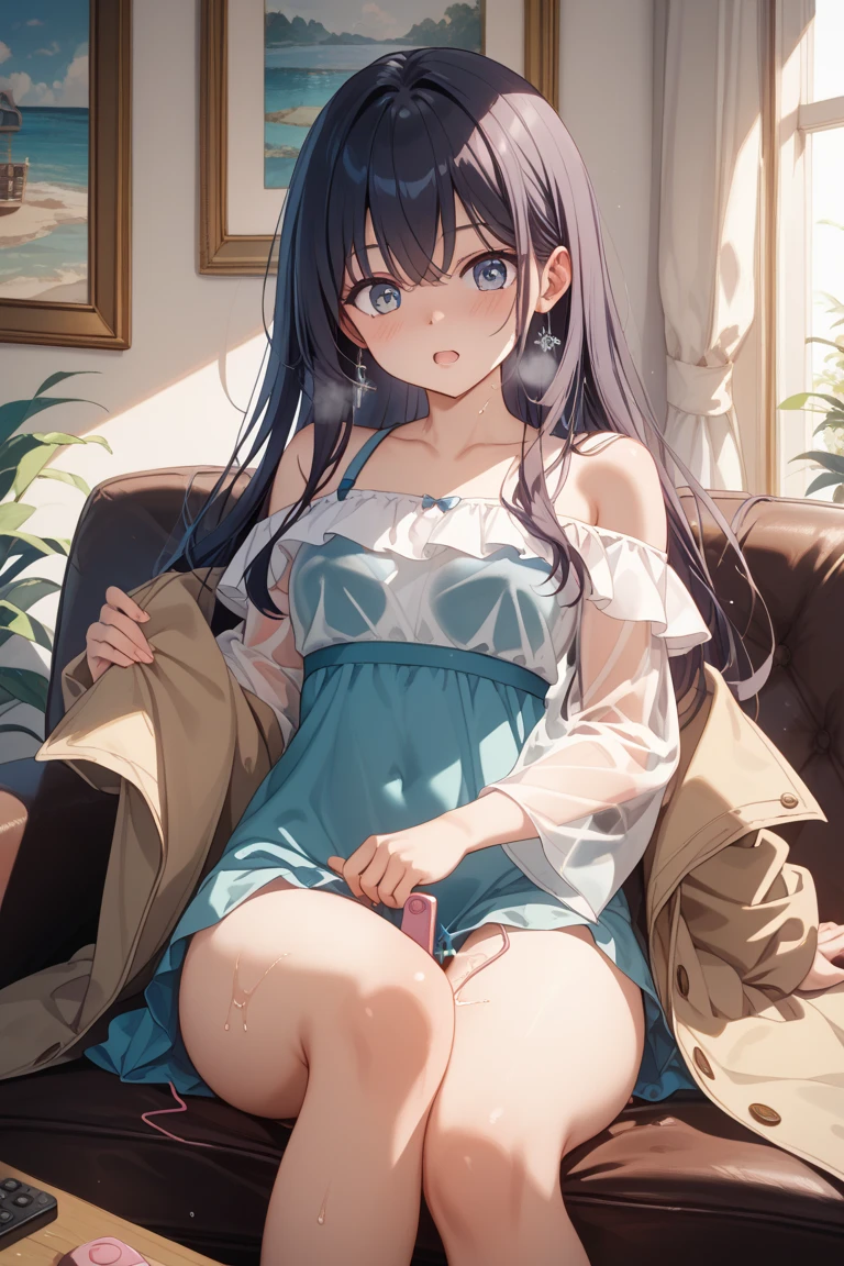 White dress、nsfw、sundress、No panties、exposed in the wild、big breasts、slender、Show a glimpse、{{{masterpiece}}}, {{{best quality}}}, {{ultra-detailed}}, {illustration}, {{an extremely delicate and beautiful}},masturbation、sit、spread legs、masturbation、refer to、Fingering、dynamic、Pee、love juice、bench、clear、Cumming face、adult、black hair、Squirting、have to pee、splsh pee、shirt lift、female masturbation、、clear、shy、隠れてmasturbation、sundress、Pee、Pissing、nipple、bench、bus stop、Climax、Exhibitionist、big breasts、街中超big breasts、Ahegao、masturbation